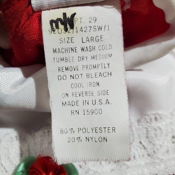 Vintage Winnie the Pooh Girl's Red Christmas Dress Size 24 Months - Picture 9 of 9